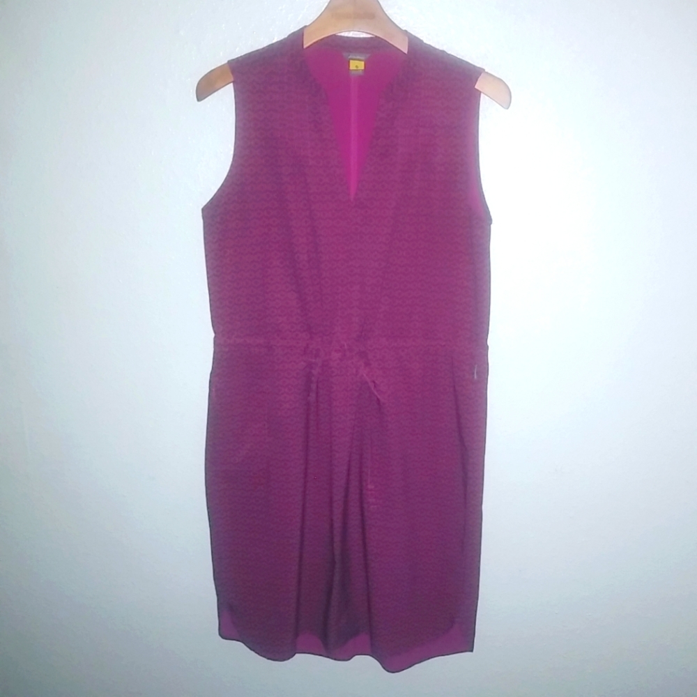Eddie Bauer M Purple Pattern Drawstring Waist Sle… - image 1